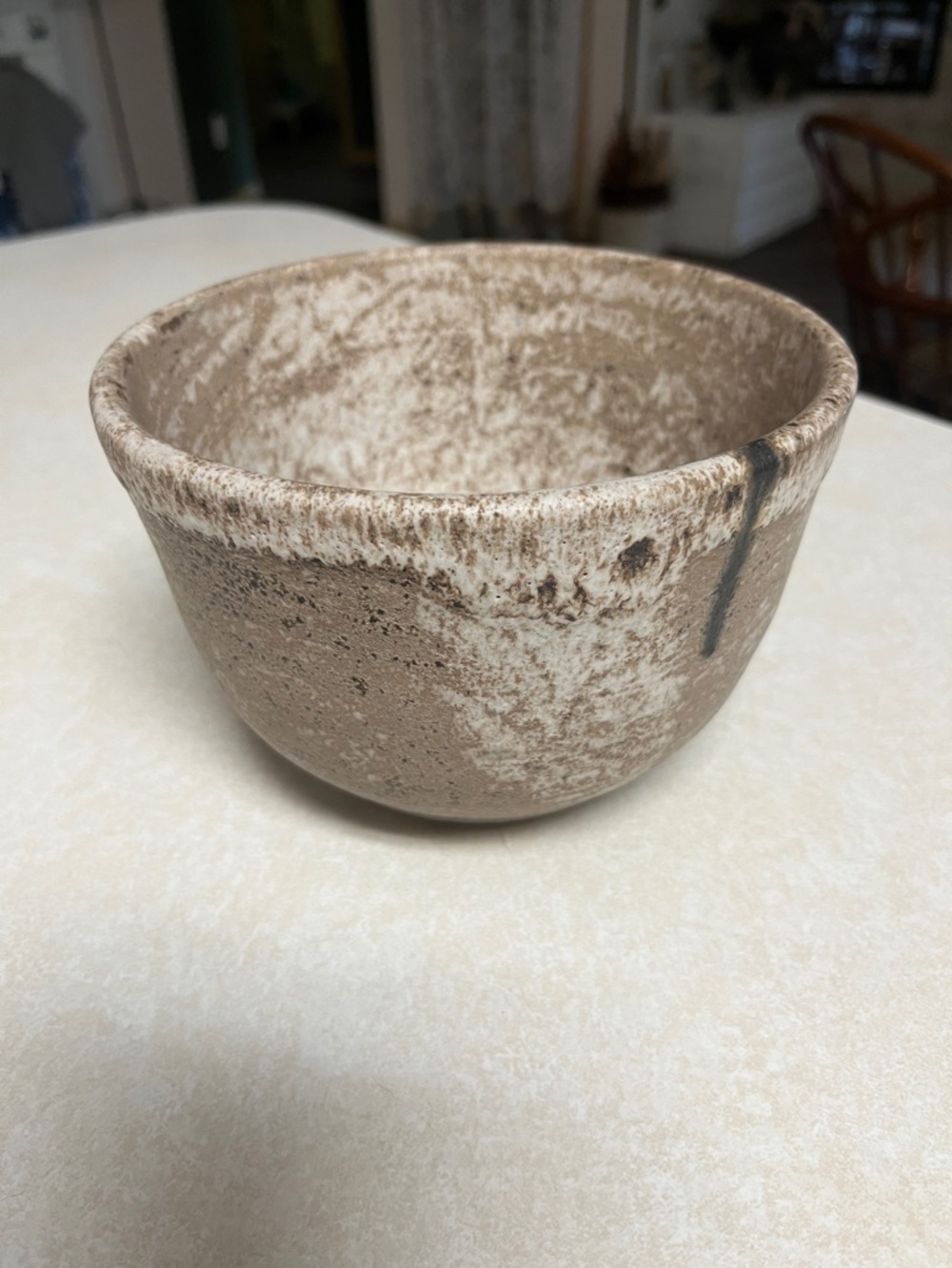Speckled Cream Ceramic Serving Bowl